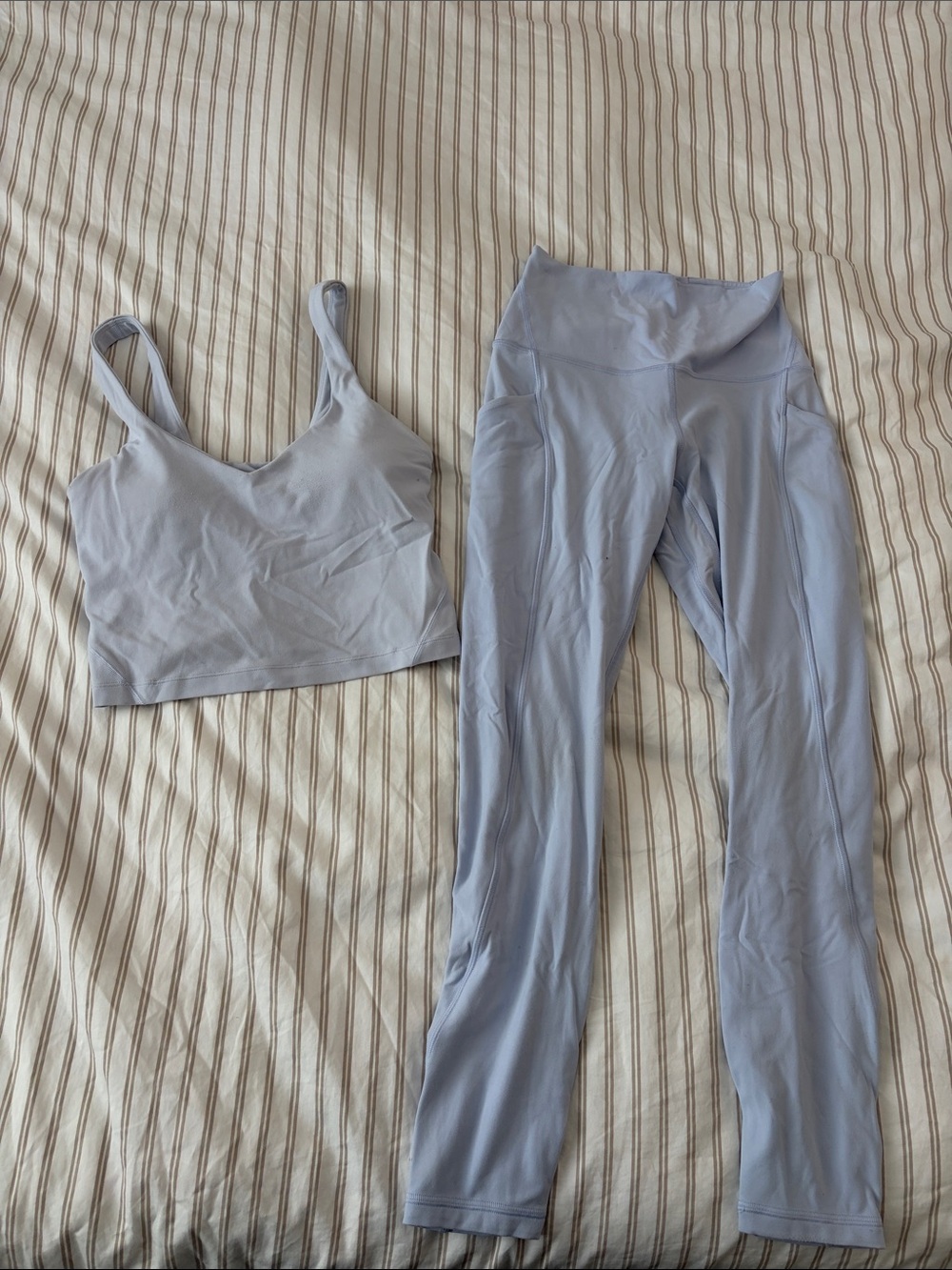 Lululemon Align tank top and leggings lilac
